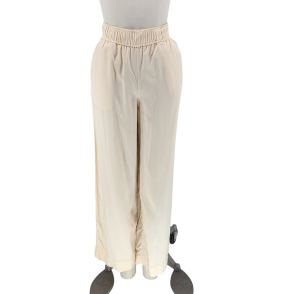 C&C California Wide Leg Lyocell Pant Yellow M coastal grandma preppy beach - Picture 1 of 6